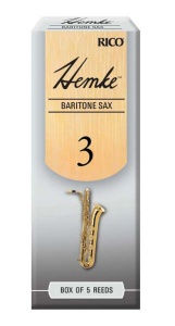 D'Addario Woodwinds Rico RHKP5BSX300 Hemke Трости для саксофона баритон, размер 3.0, 5шт, Rico