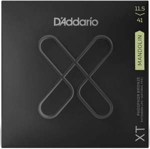 D'Addario XTM11541 XT Комплект струн для мандолины, фосф.бронза, 11,5-41, с покрытием, D'Addario