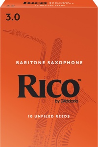 D'Addario Woodwinds Rico RLA1030 Rico Трости для саксофона баритон, размер 3.0, 10шт, Rico