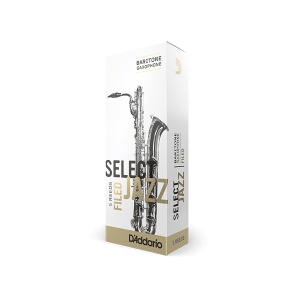 D'Addario Woodwinds Rico RSF05BSX3H Select Jazz Filed Трости для саксофона баритон, размер 3, жестки